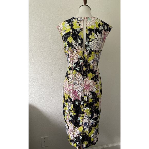French Connection Dress Floral Lace Sheath Cap Sleeve Multicolor - Picture 11 of 11